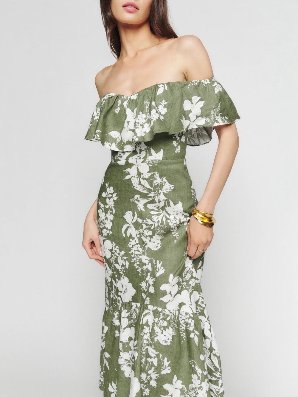 Reformation Baela Linen Dress